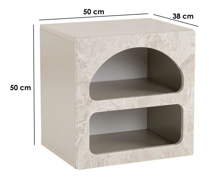 Noćni stolić Lotos 50 (travertin + pjesak) 