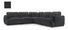 Rohová sedačka Chako (L) (čierna)