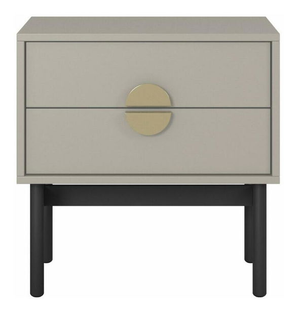 Noćni stolić Stellia S3 (sivo-bež)