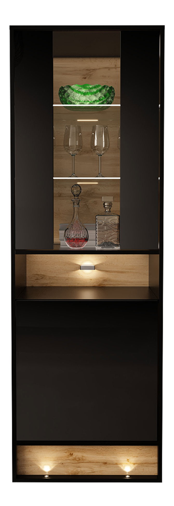 Vitrína Gallina 60 (čierna)