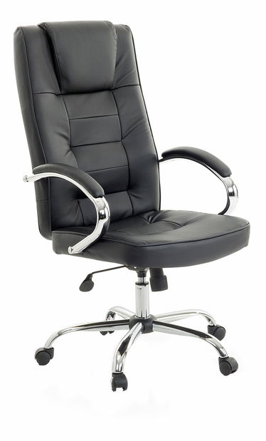 Fotoliu masaj DUCAT II (piele artificială) (negru)