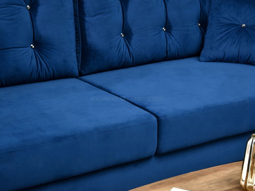 Kétszemélyes kanapé Lirica (fekete)