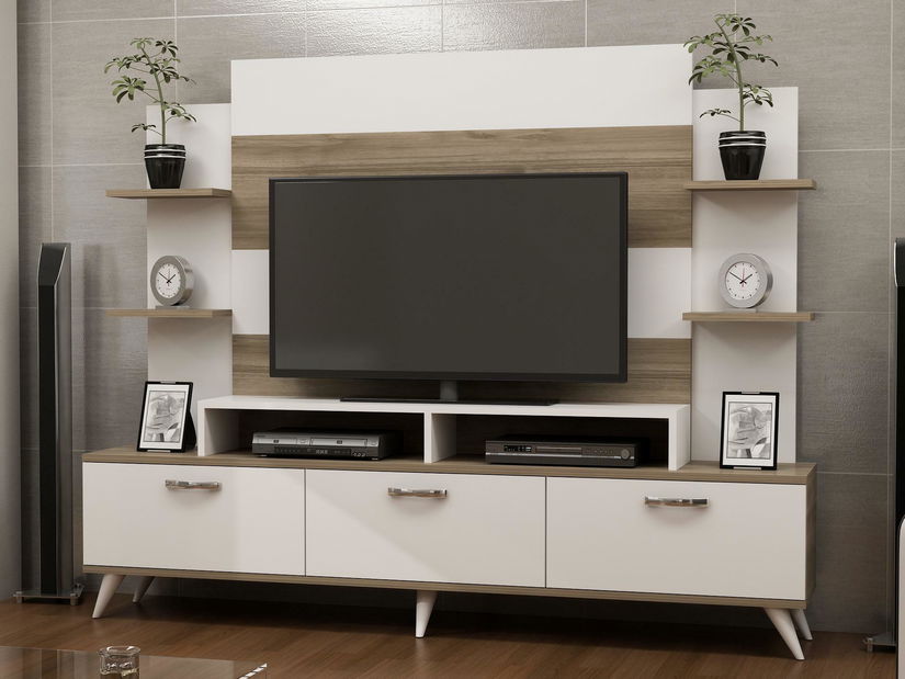Mobilier living Ding (alb + nuc)