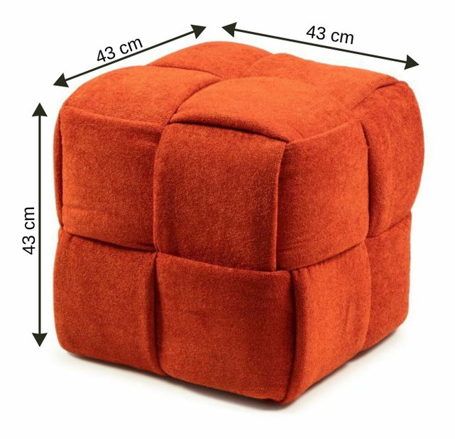 Taburetka Knitte (oranžová)