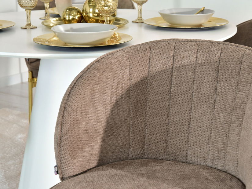 Stolička Felix (béžová + zlatá)