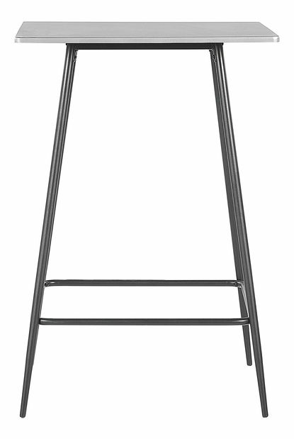 Barový stôl VALLON (sivá + čierna) (pre 4 osoby)