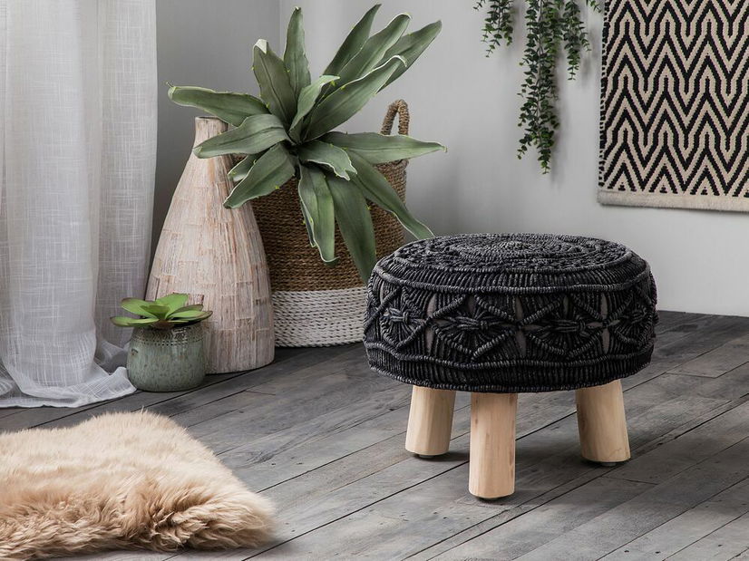 Taburet Malanda (negru)