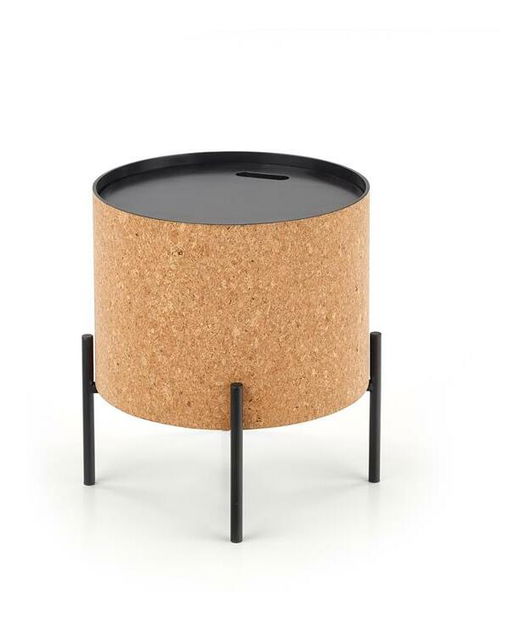 Dohányzóasztal Shae (természetes + fekete)