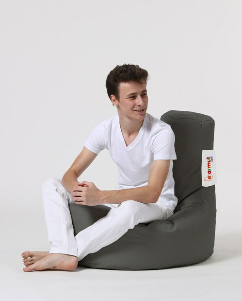 Fotoliu puf Lerna (gri închis)