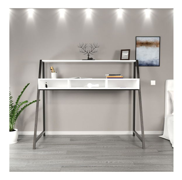 Masă de scris Decorative (alb)