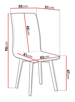 Set 2 buc. scaune de sufragerie Tokis II (alb + gri albastru închis) *resigilat