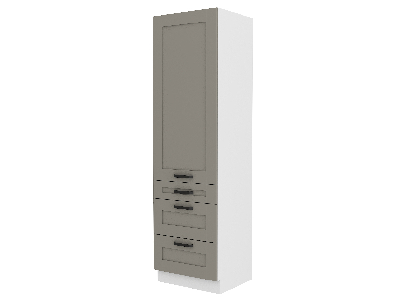 Dulap de bucătărie pentru alimente Lucid 60 DKS 210 3S 1F (claygrey + alb)