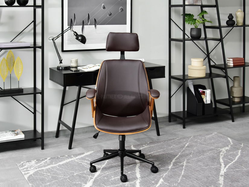 Fotelja Franc (orah + crna)