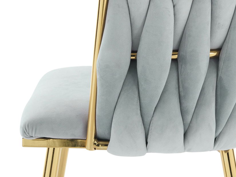 Set blagovaonskih stolica (2 kom.) Archie DC 1142 (crna + zlatna) 