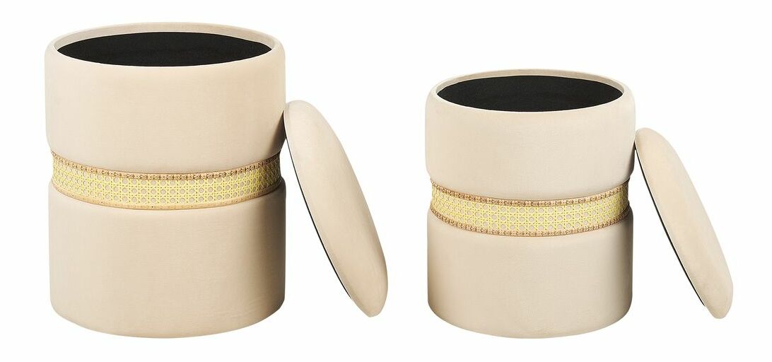 Set taburea (2 kom.) Medza (bež)