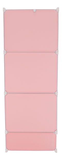 Modulárna skriňa Finnstar (ružová + detský vzor) *výpredaj