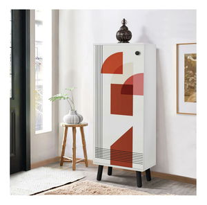 Pantofar Beside 27 (alb + negru)