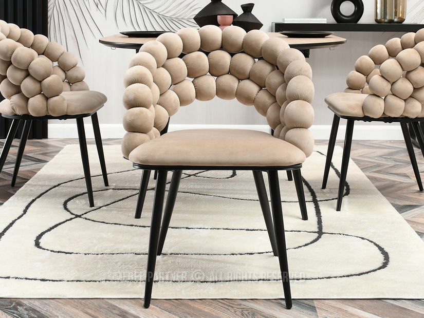 Scaun Lulish (bej + negru)