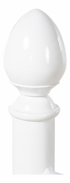 Bračni krevet 180 cm ANTALIA (s podnicom) (bijela)