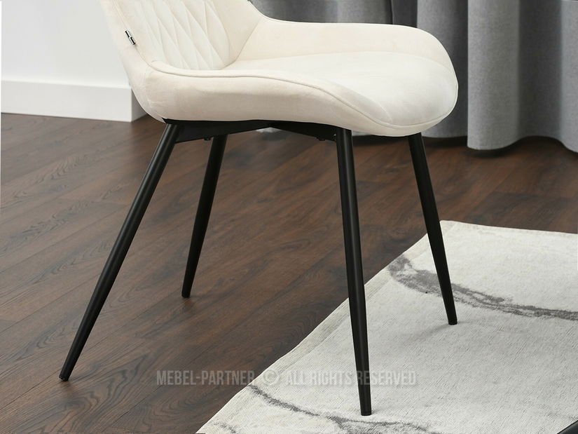 Scaun Aron (crem + negru)