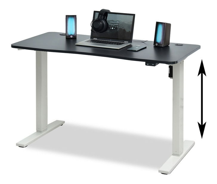 PC stolík Wilhelm (čierna + biela)