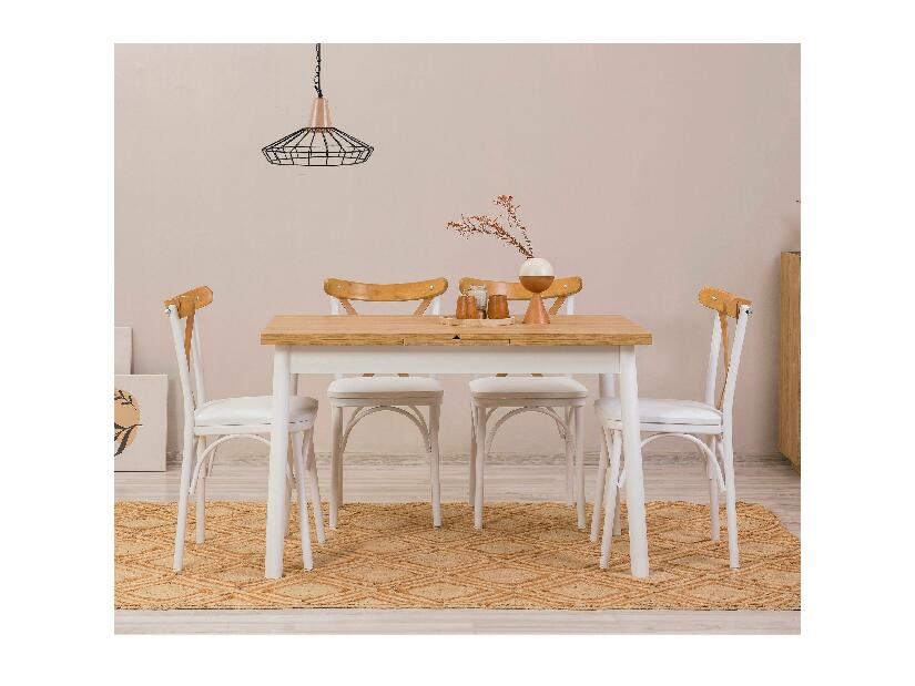 Set mobilier sufragerie Duvasa 25 (alb) (pentru 4 persoane)