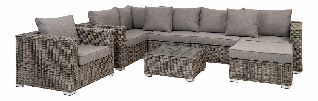 Záhradný set Cresalia (hnedá + sivá)