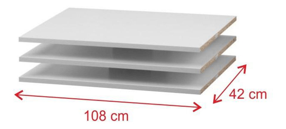 Poličky do skrine Viloci (3 ks.)