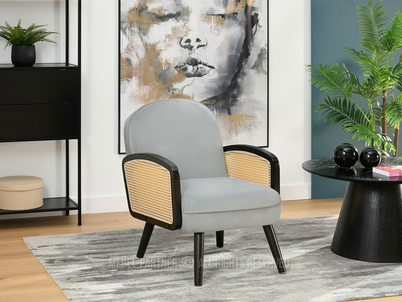 Fotel Will (szürke + fekete)