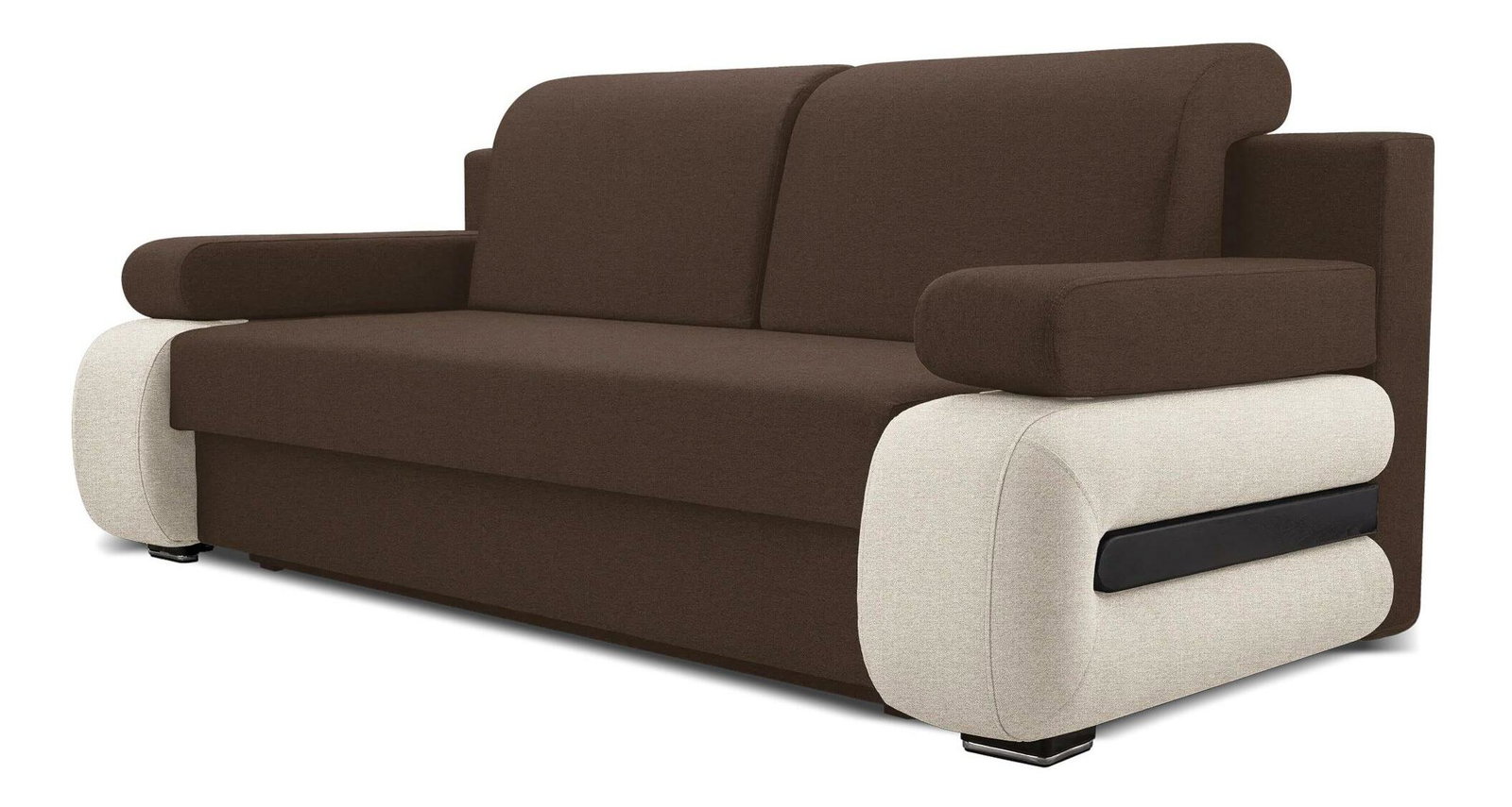 Pohovka trojsedačka Garlip (hnedá + béžová)