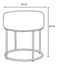 Taburete Moonella 2 (Crem + negru)