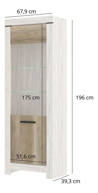 Vitrina Bloquearon 2 (bor canyon + hrast karabela) 