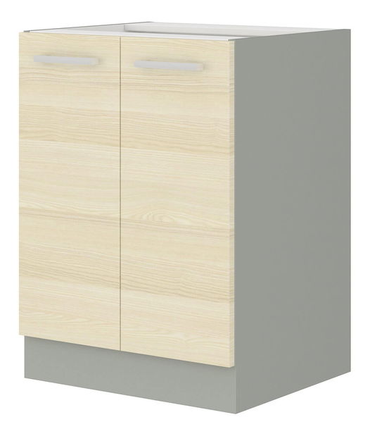 Dolná kuchynská skrinka Edison 60 D 2F BB (biela)