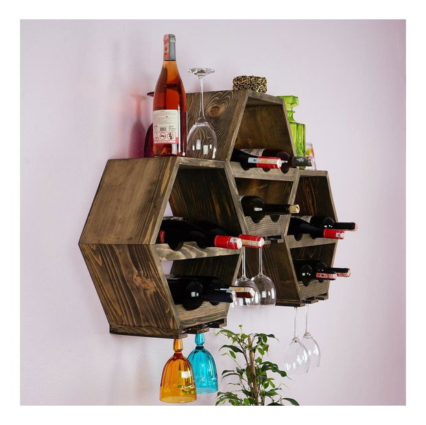 Kuchynská polica Baboma 15 (dub tmavý) 