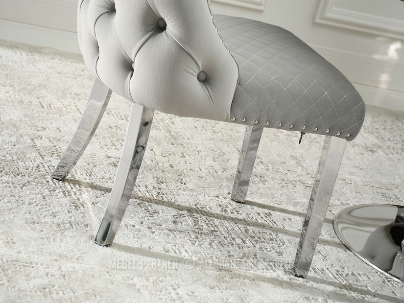 Scaun Gabi (gri + crom)