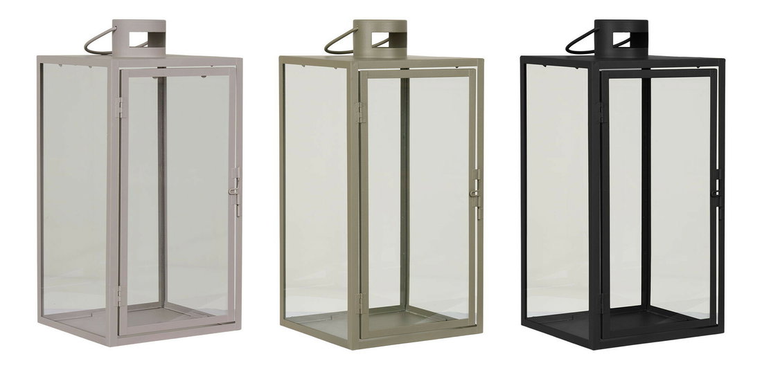 Set 36 ks lampášov Alorra (čierna + béžová + zelená)