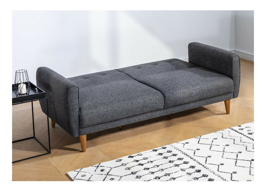 Canapea trei locuri Amelia (Gri închis)