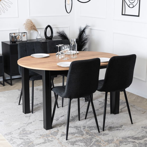 Scaun sufragerie Permite 2 (negru) 