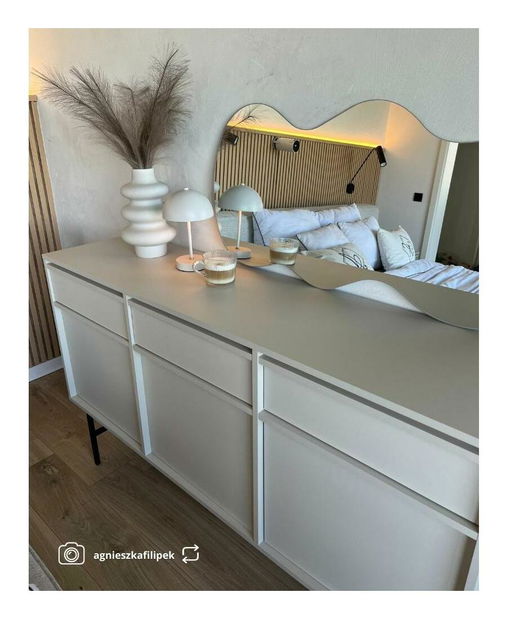 Komoda Evane E10 (siva + crna)