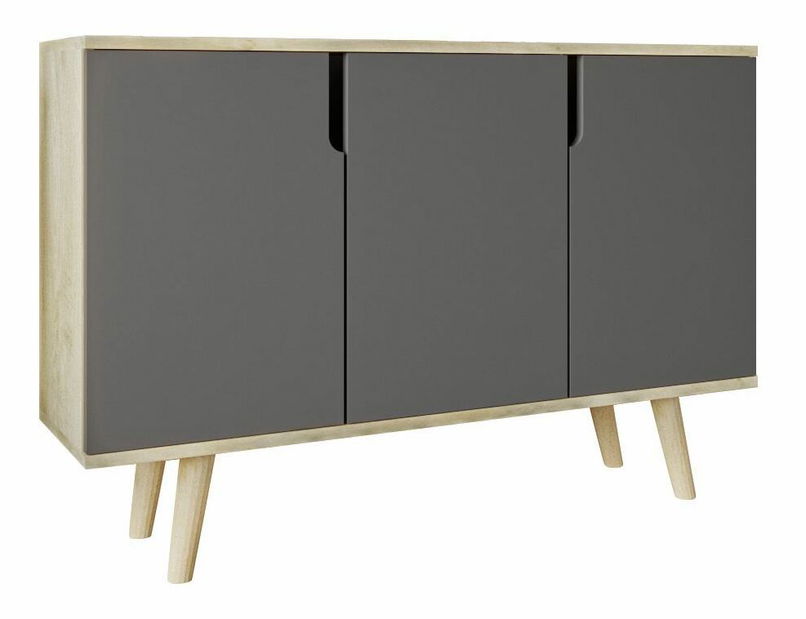 Skrinka Veria (dub zafírový + antracit)