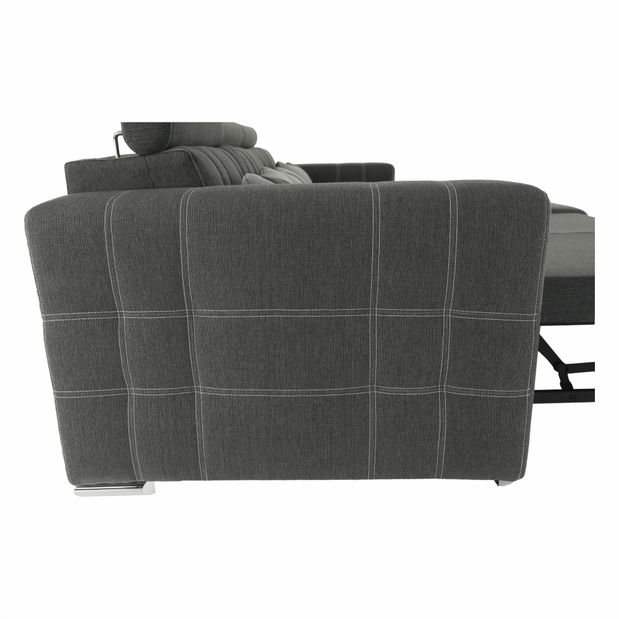 Rohová sedačka Charrel (tmavosivá + svetlosivá) (P)