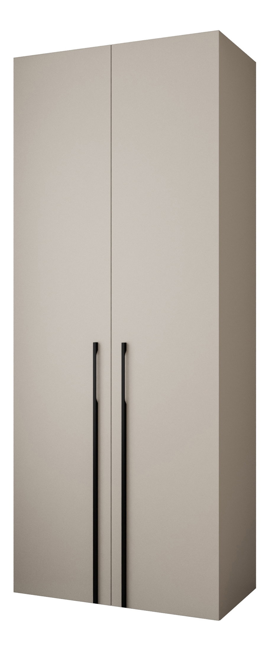 Dulap de haine 100 cm Carmela 40-3 (Cașmir + Negru)