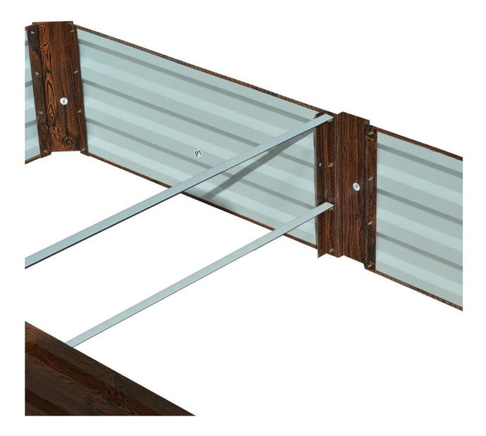 Ghiveci ridicat 6 Naipes (maro) 