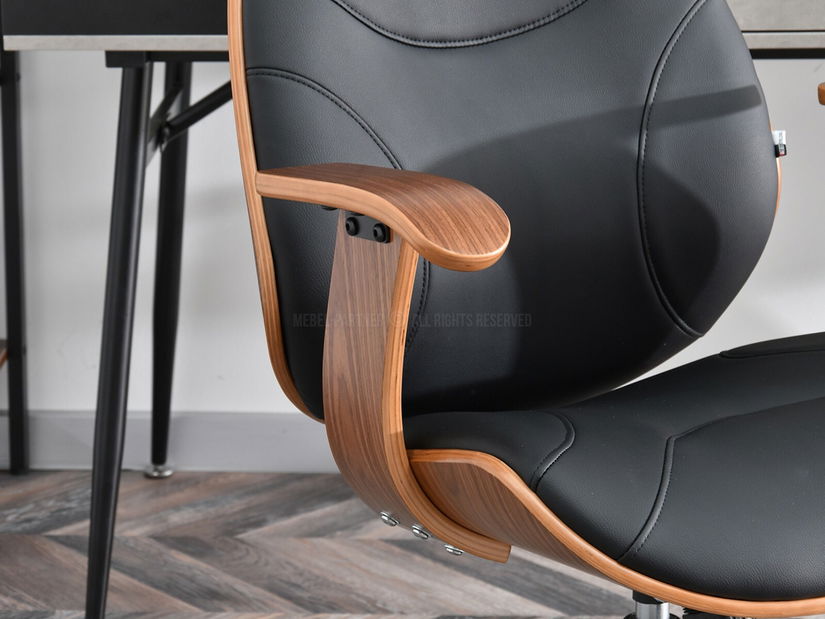 Scaun Raynold (nuc închis + negru)