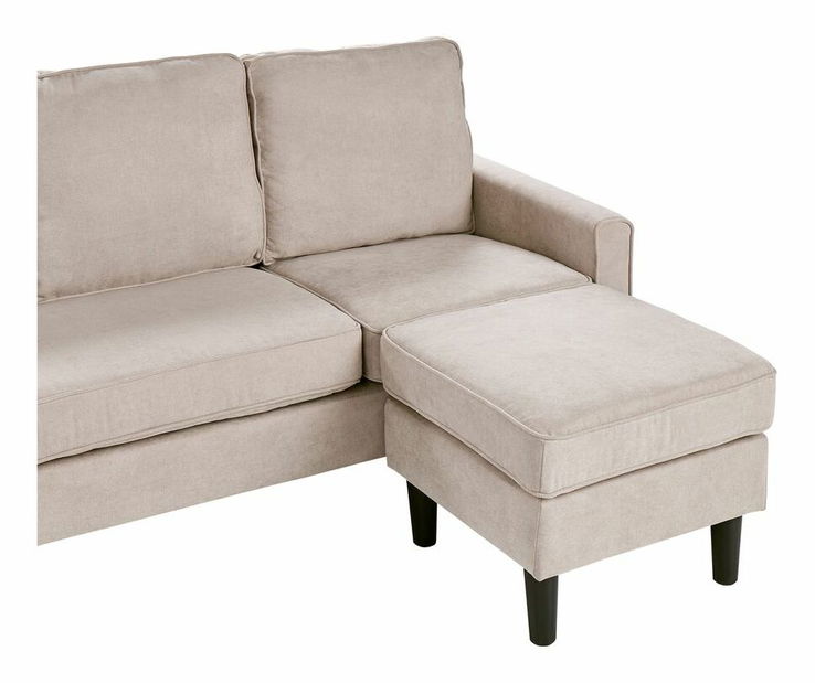 Pohovka trojsedačka ARRAN (béžová) (s taburetkou)