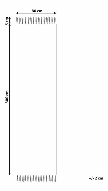 Covor 80 x 300 cm Tally (bej + verde)