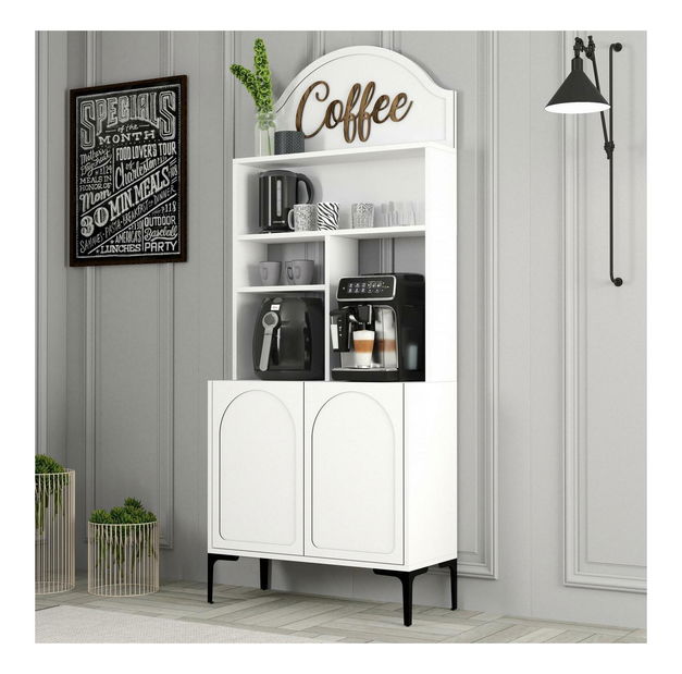 Bufet Lyantela 80 (alb + negru)