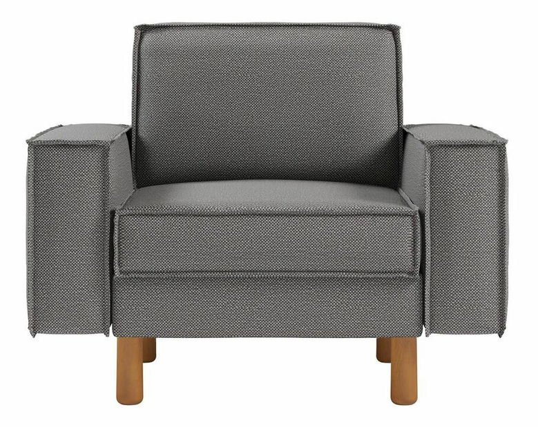 Kreslo Spary 1 (sivá + orech)