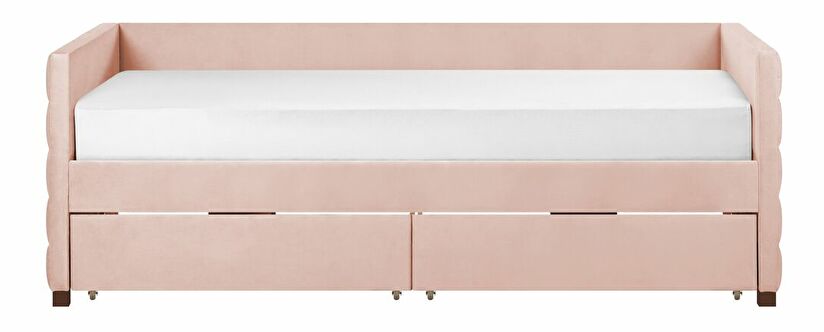 Jednostruki krevet 200 x 90 cm Marza (ružičasta)