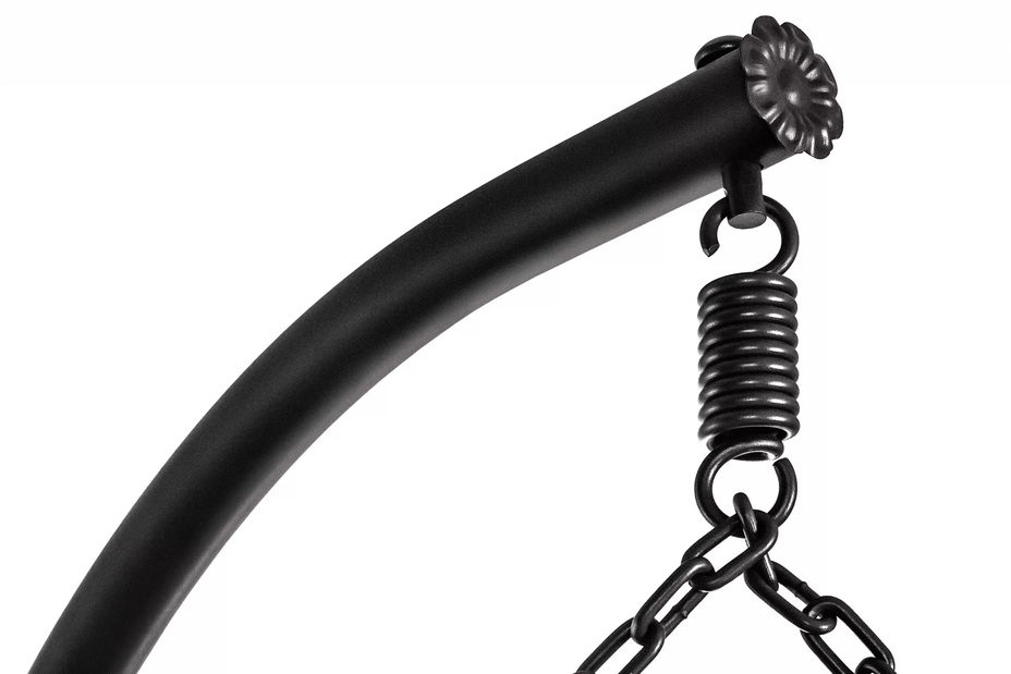 Felakasztható kétszemélyes hintafotel Cleopatra (sötétszürke + világosszürke)